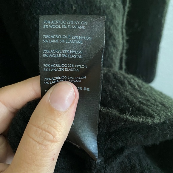 Free People Sweater Size Small Oversized Button Down Cardigan Wool Blend - Picture 10 of 11